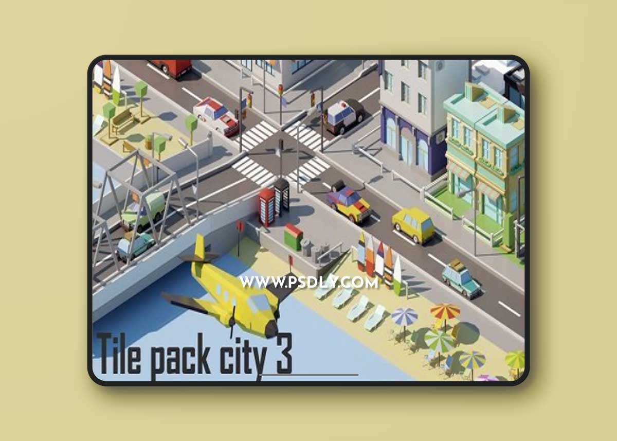 Unreal Engine - Tile pack city 3 3D Model