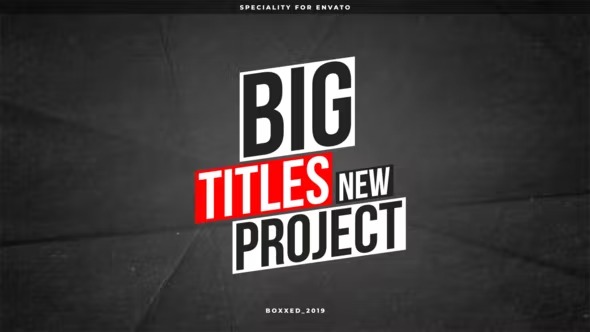 Videohive Big Titles - AE 39474805