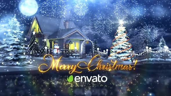 Videohive Christmas Gold Wishes 25092300