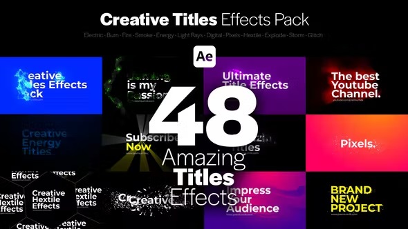 Videohive Creative Titles Effects Pack 38644485