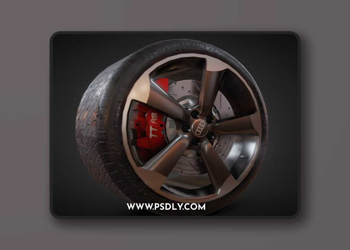 Audi TT Wheel 3D Model