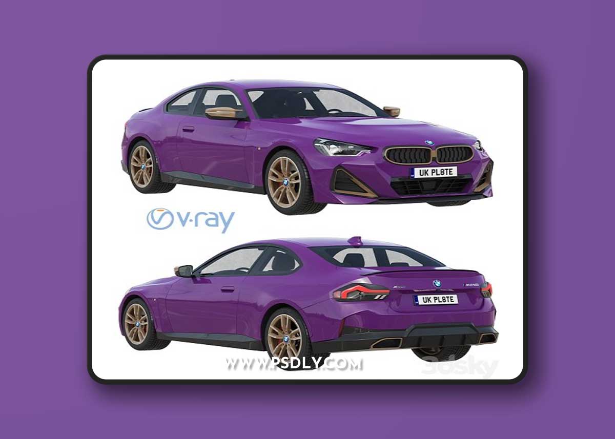 BMW M240i Coupé G42 2022 3D Model