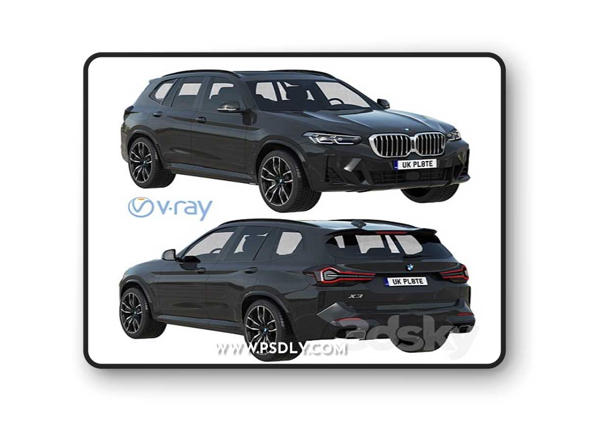 BMW X3 2022 3D Model