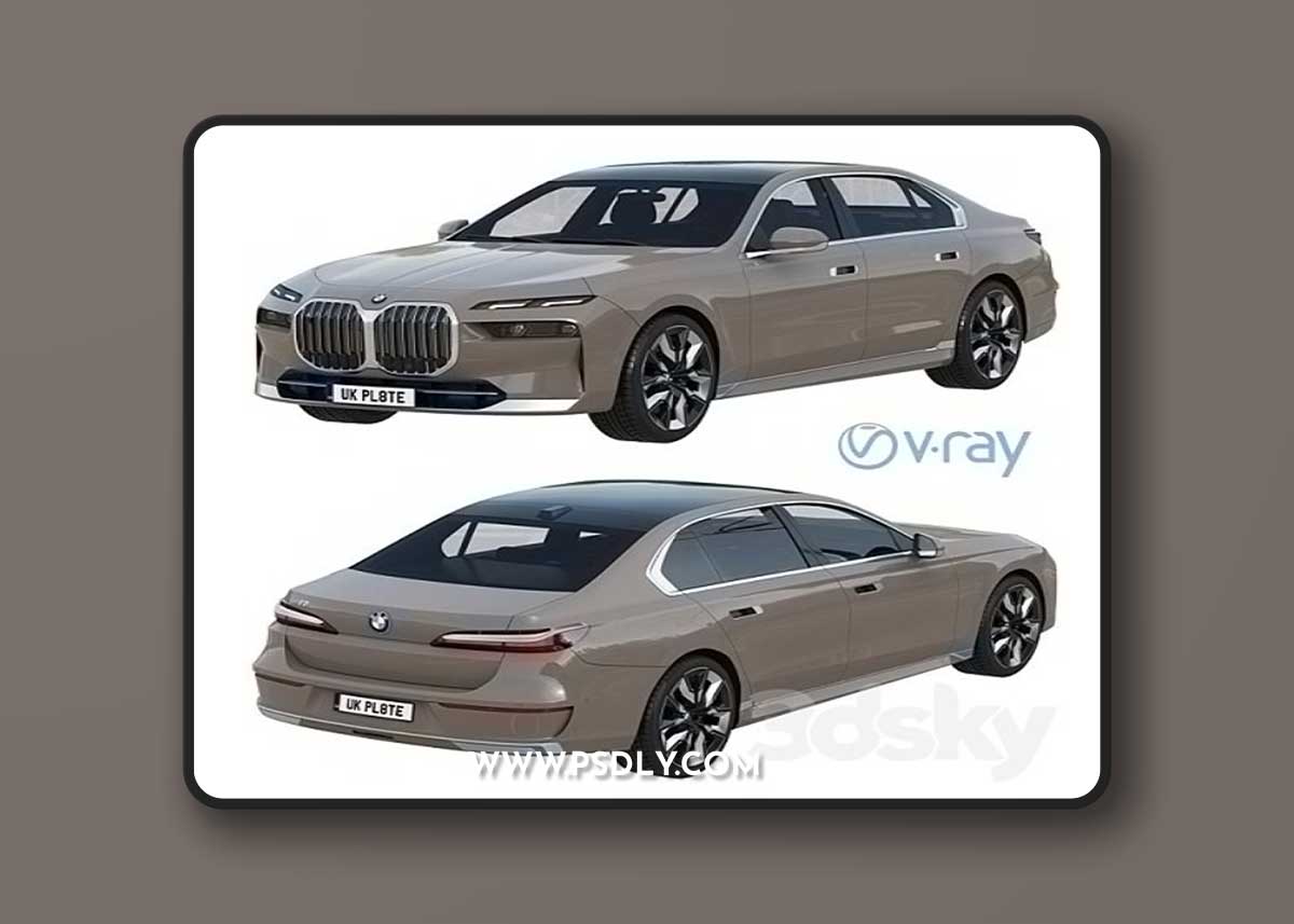 BMW i7 2023 3D Model