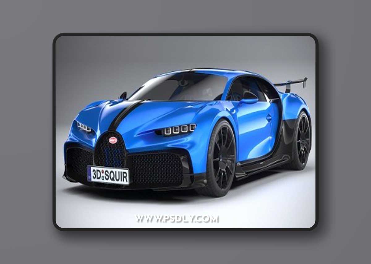 Bugatti Chiron Pur Sport 2021 3d model