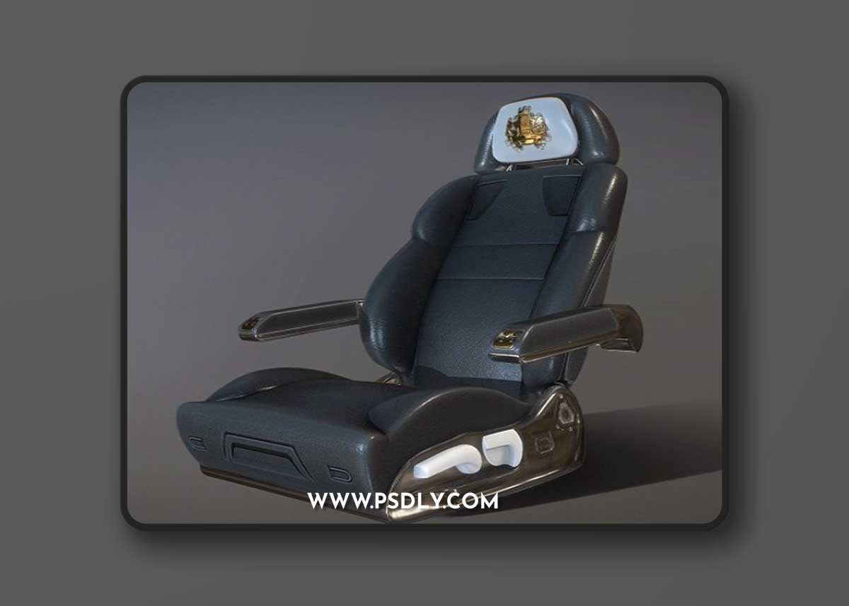 Bussines jet seat 3D Model