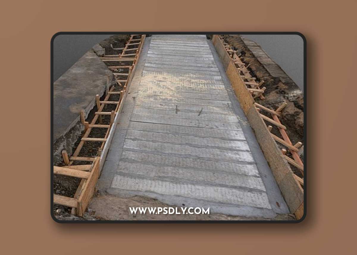 Concrete pipeline encasement 3D Model