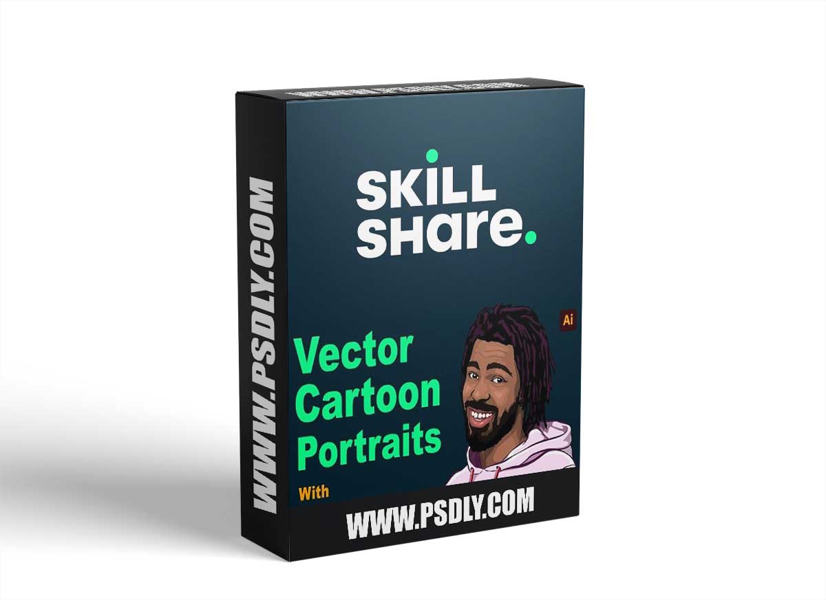 Create a vector cartoon portrait