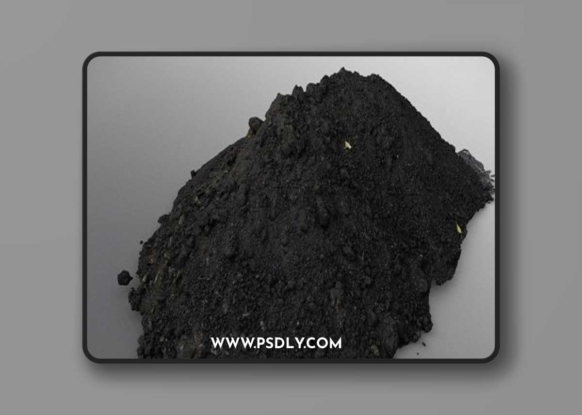 Dark soil heap 3D Model