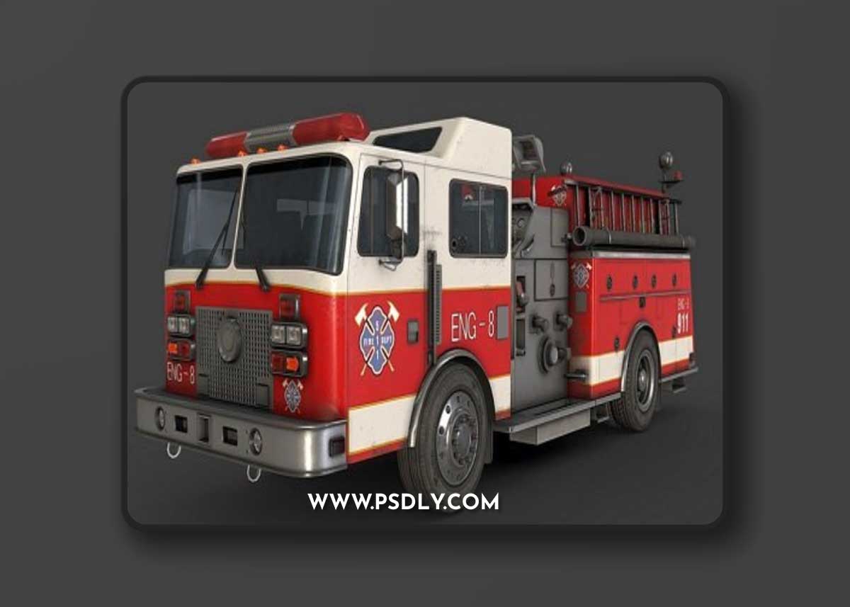 Fire Truck 3D Model