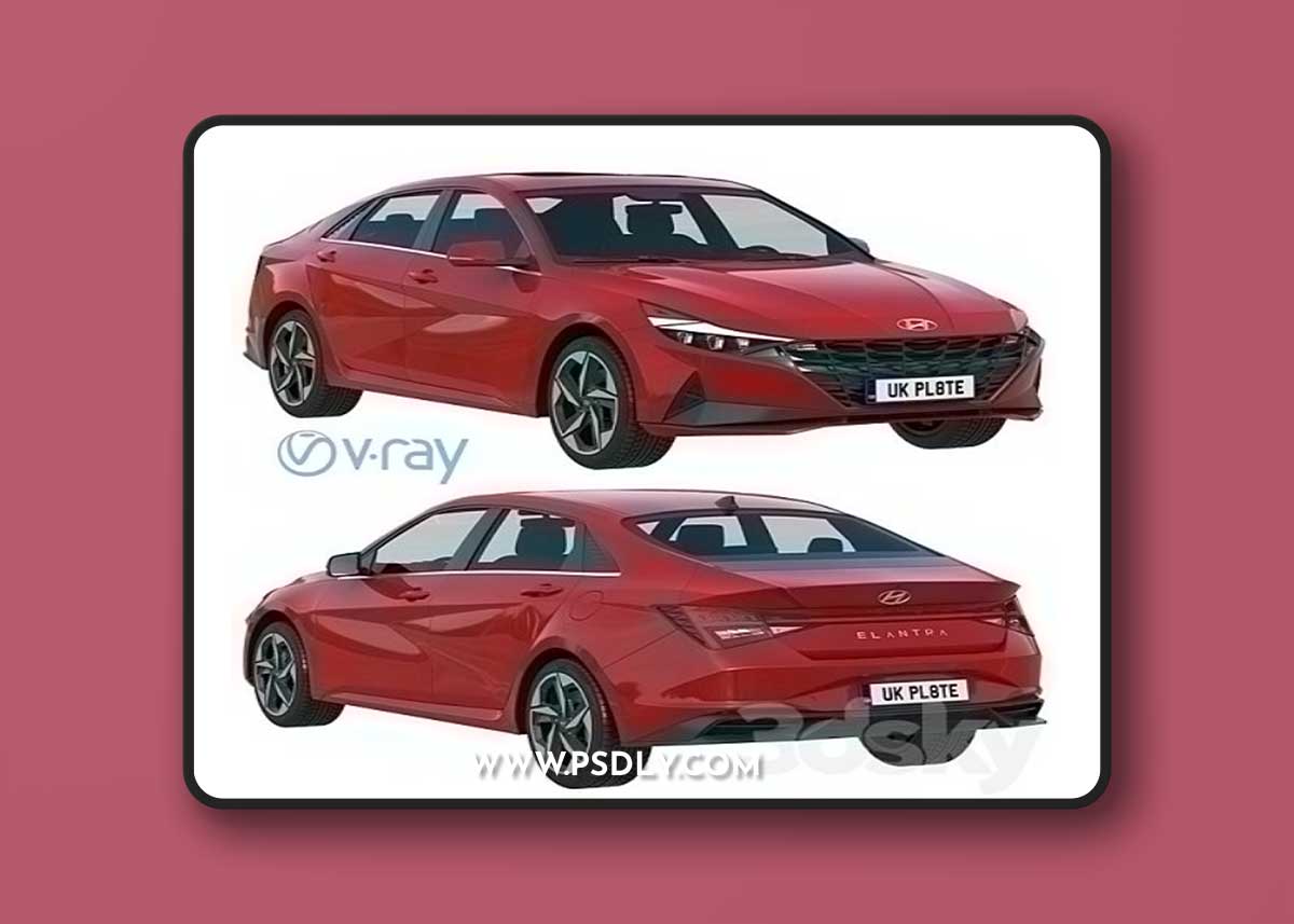 Hyundai Elantra 2021 3D Model