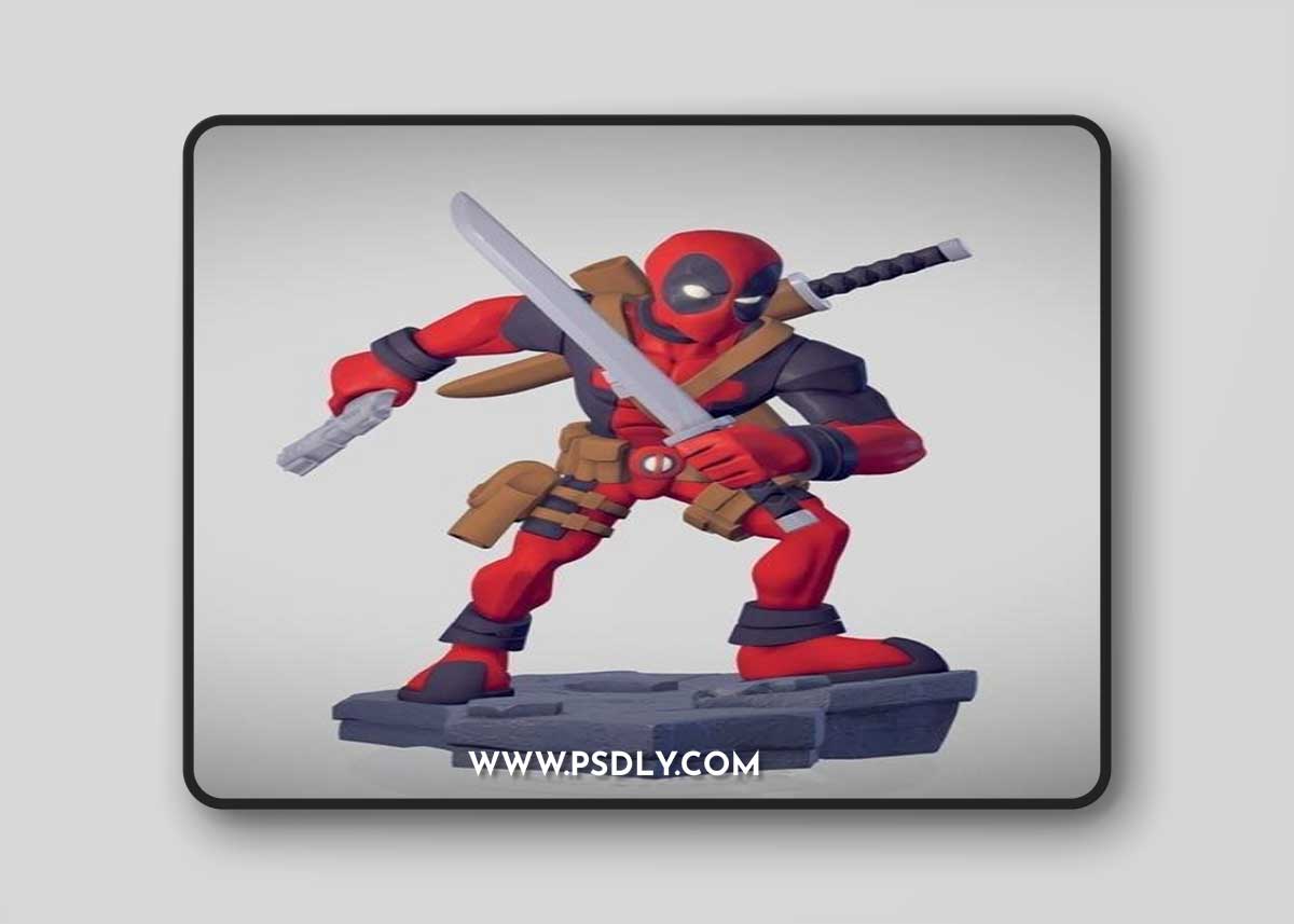 Infinity Deadpool and Chibi Magnum Almond Vanilla 3D Print