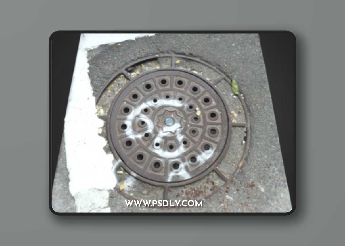Manhole cover 05 3d Model