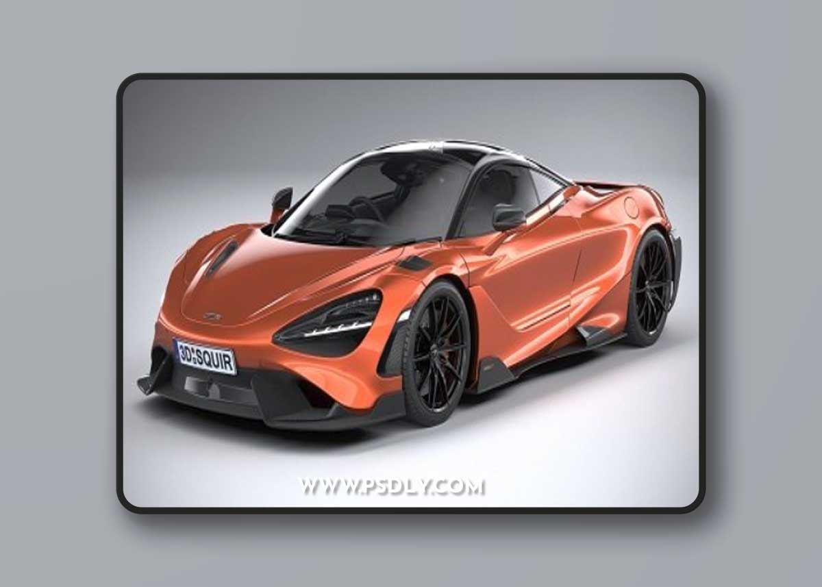 McLaren 765LT 2021 3D Model