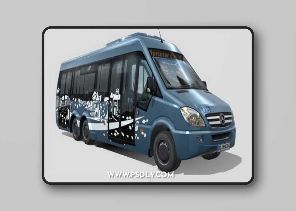Mercedes City77 VGB Bus 3D Model