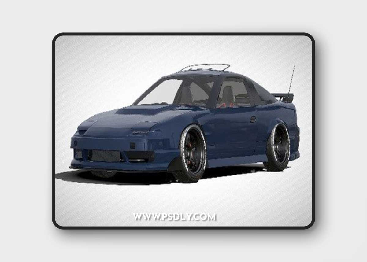 Nissan 180sx stance 3D Model