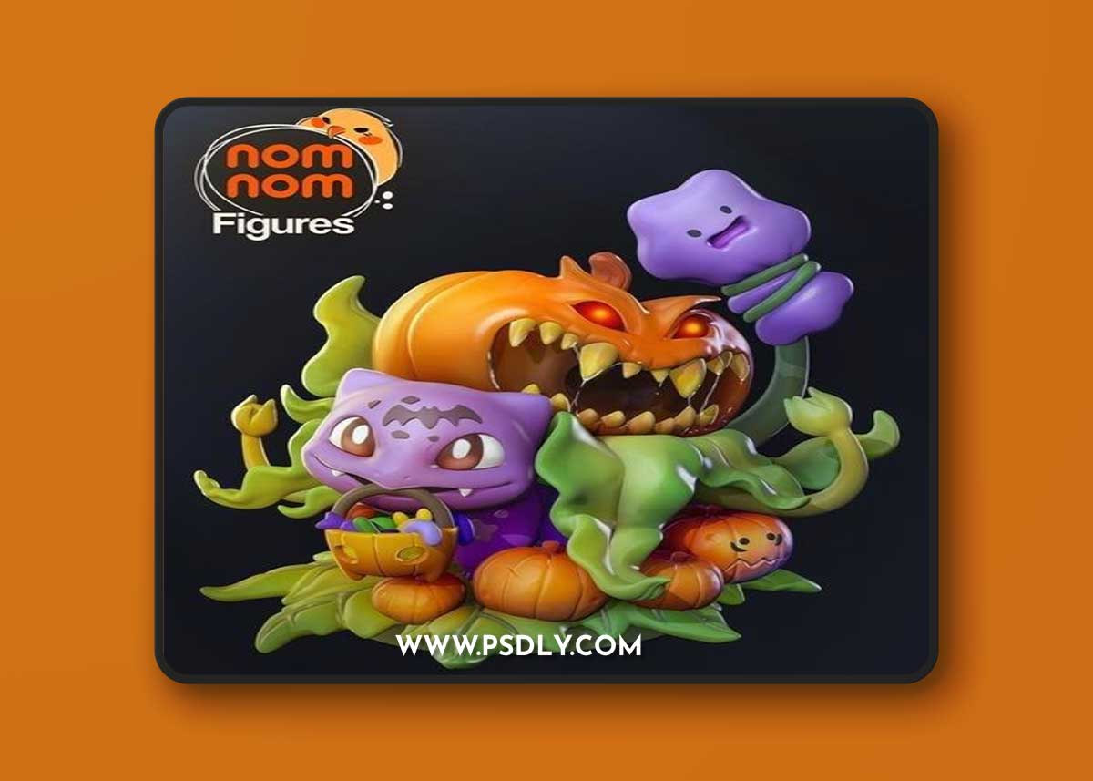 Nomnom Figures - Bulbasaur Chibi - Pokemon 3D Print