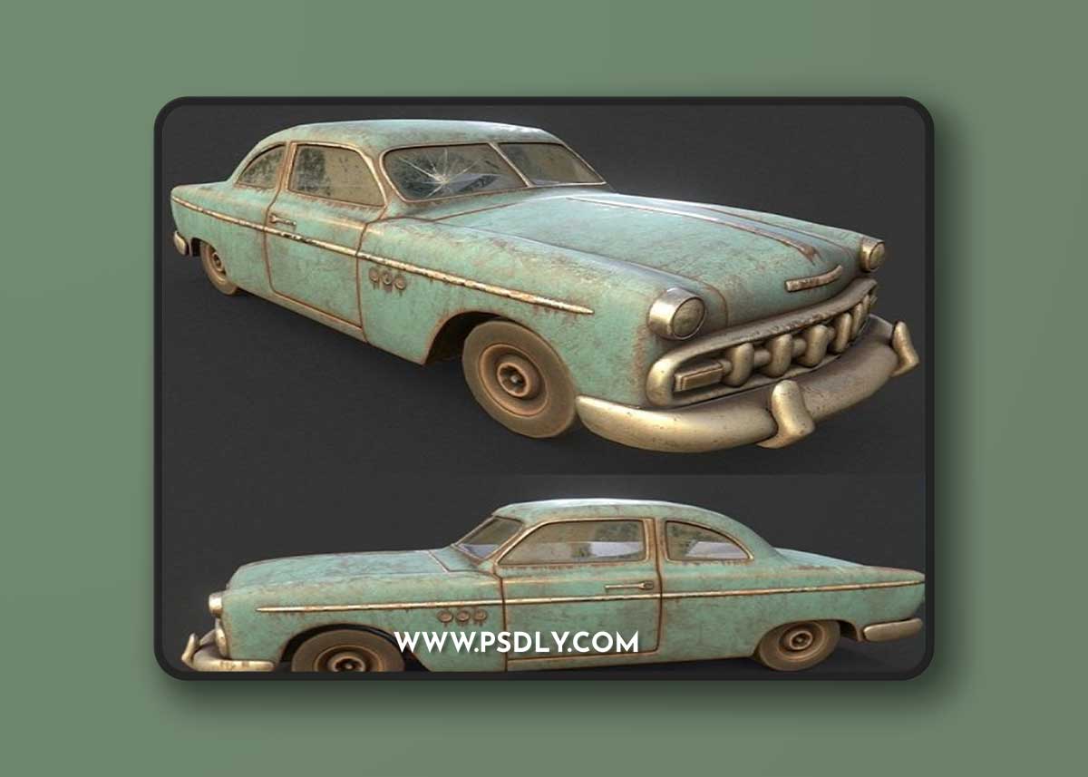 Old Rusty Car (Remade) 3D Model