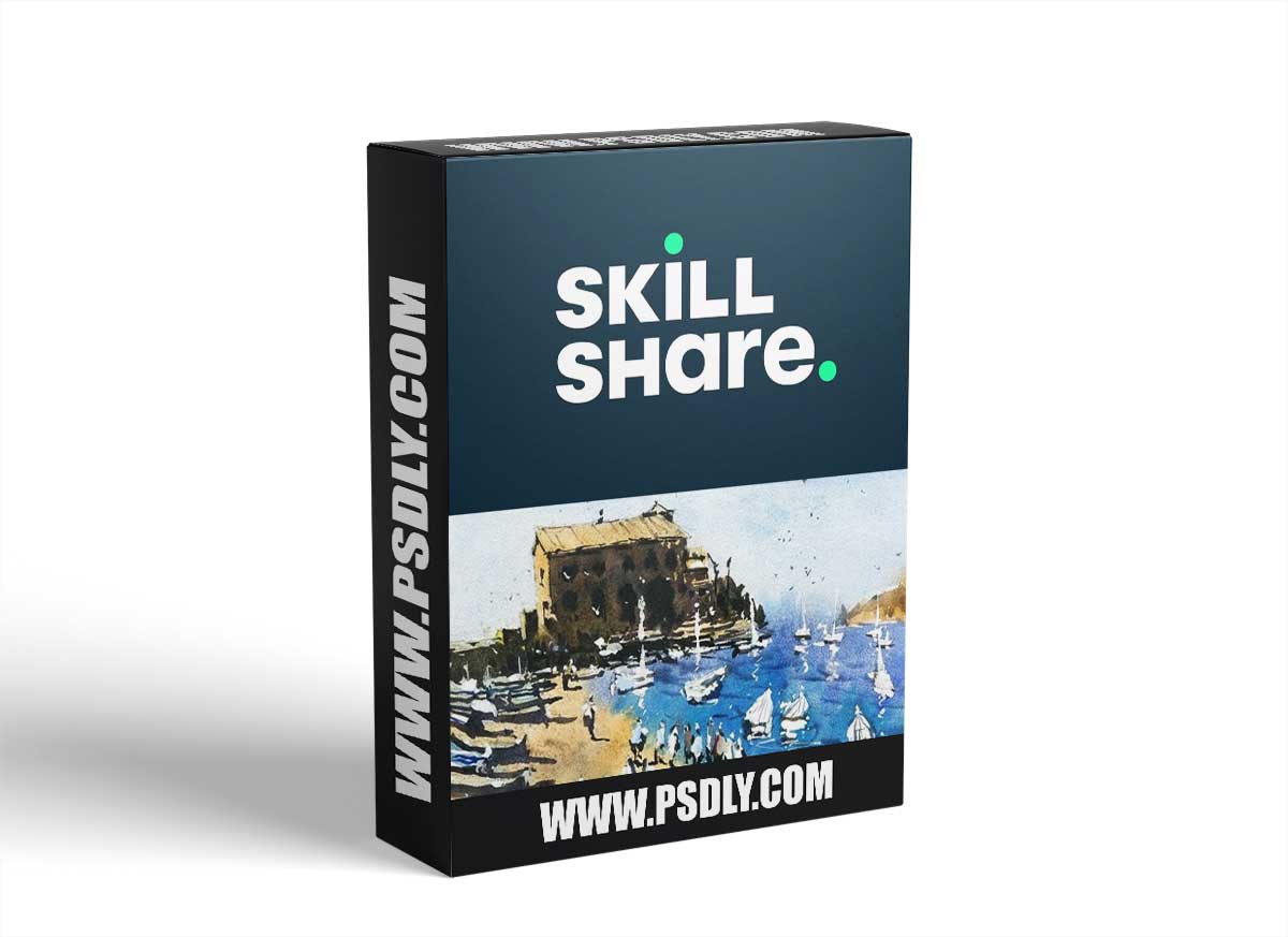 Painting a Coastal Landscape with Boats & Buildings: Watercolor Essentials