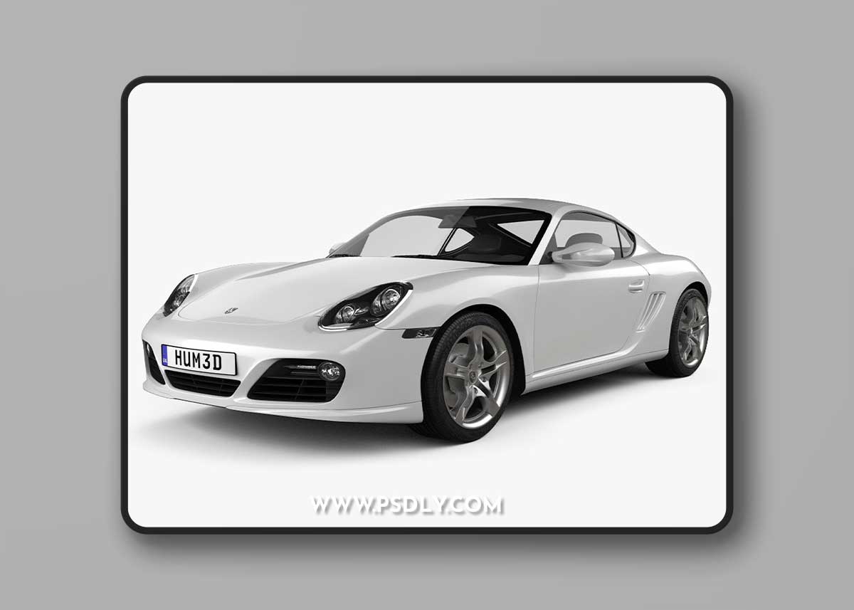 Porsche Cayman S 2014 (sport car) 3D Models