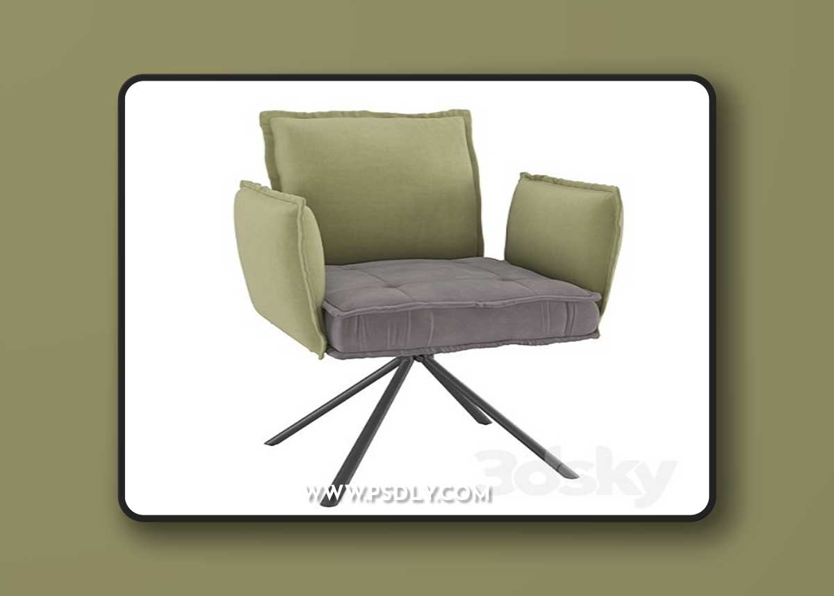 Homary-Modern Upholstered Velvet Accent Chair Soft Chair in Carbon Steel Legs