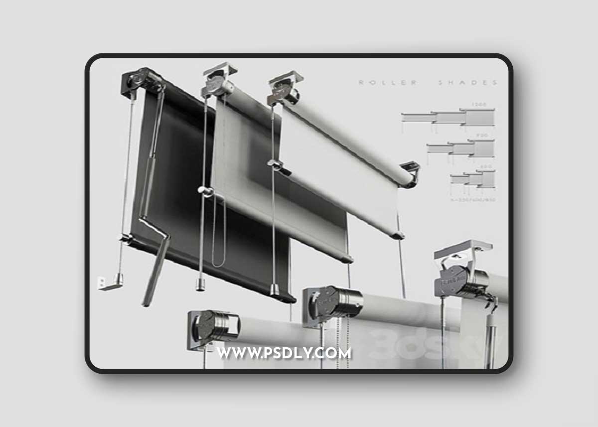 Roller Shades 3D Model