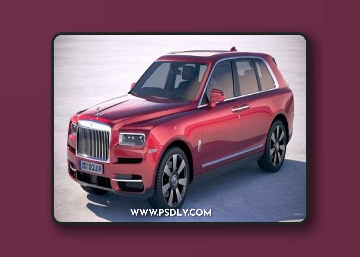 Rolls-Royce Cullinan 2019 3d Model