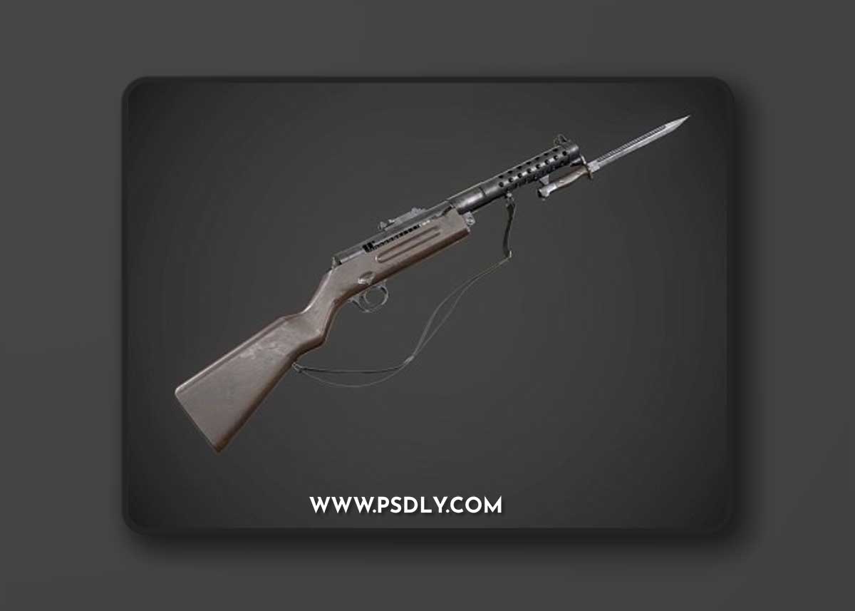 Schmeisser MP-28 Rifle AAA Game Ready Weapon FPS Asset Low-poly 3D model
