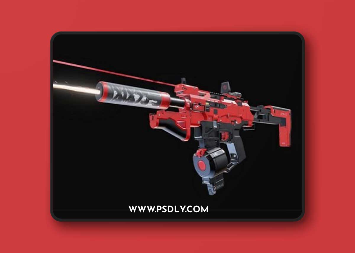Sci-fi Gun 3D Model