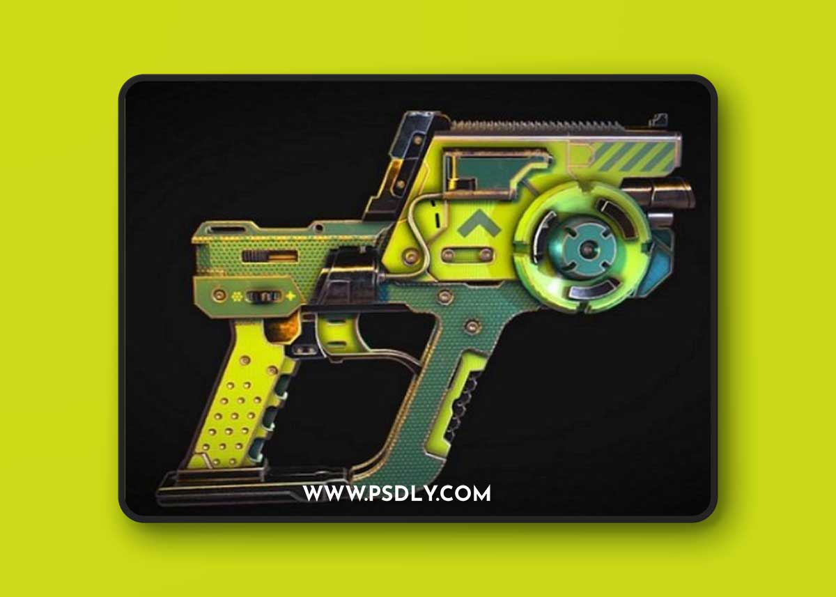 Sci-fi pistol 3D Model