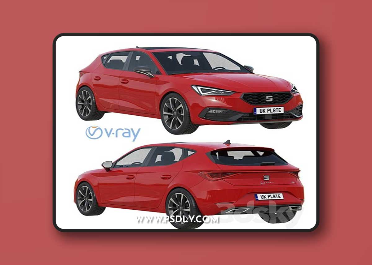 Seat Leon FR 3D Model