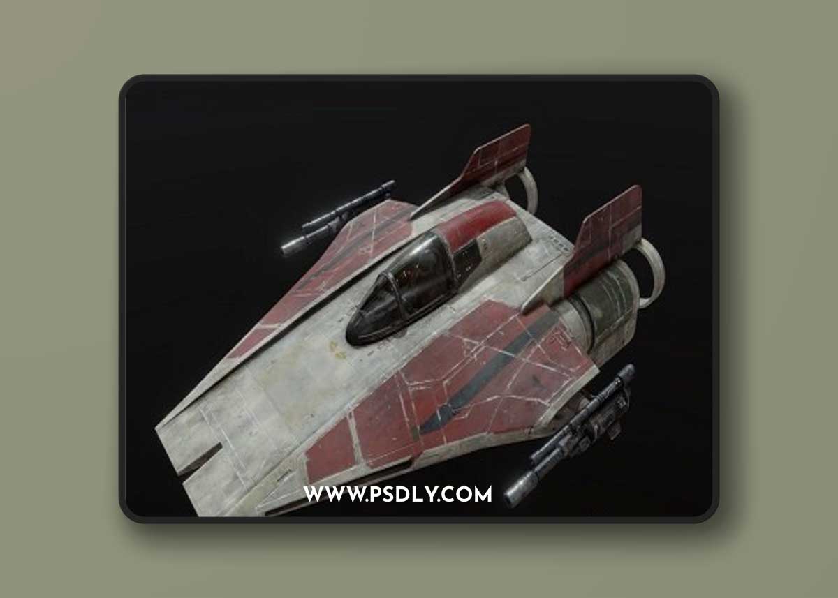 Star Wars A-wing (Rebels/RotJ design cross) 3D MODEL