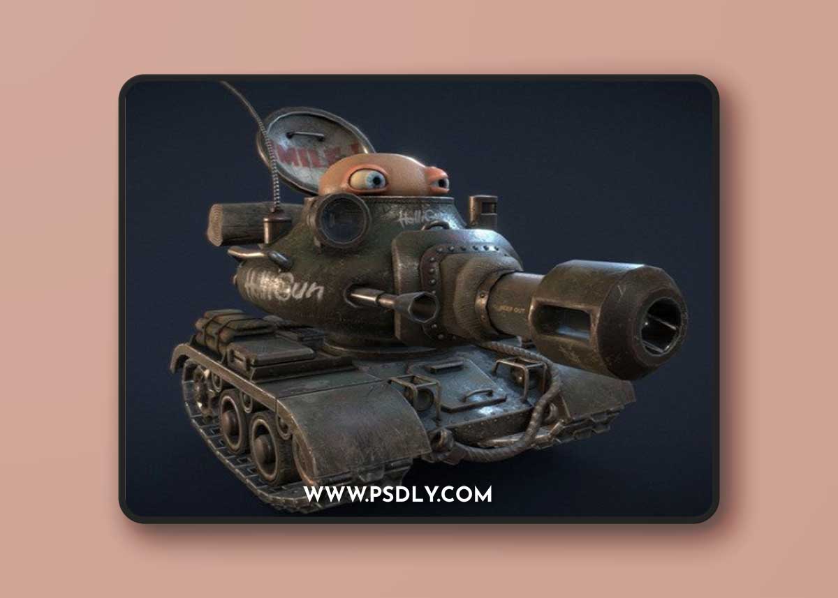 Tank HolliGun 3D Model