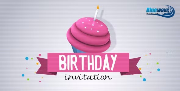 Videohive Birthday Invitation 8370840