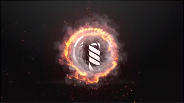 Videohive Circular Fire Logo Reveal 40516098