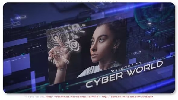 Videohive Cyber Digital Slideshow 41221800