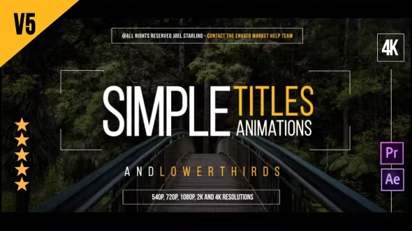Videohive Simple Titles 14507047