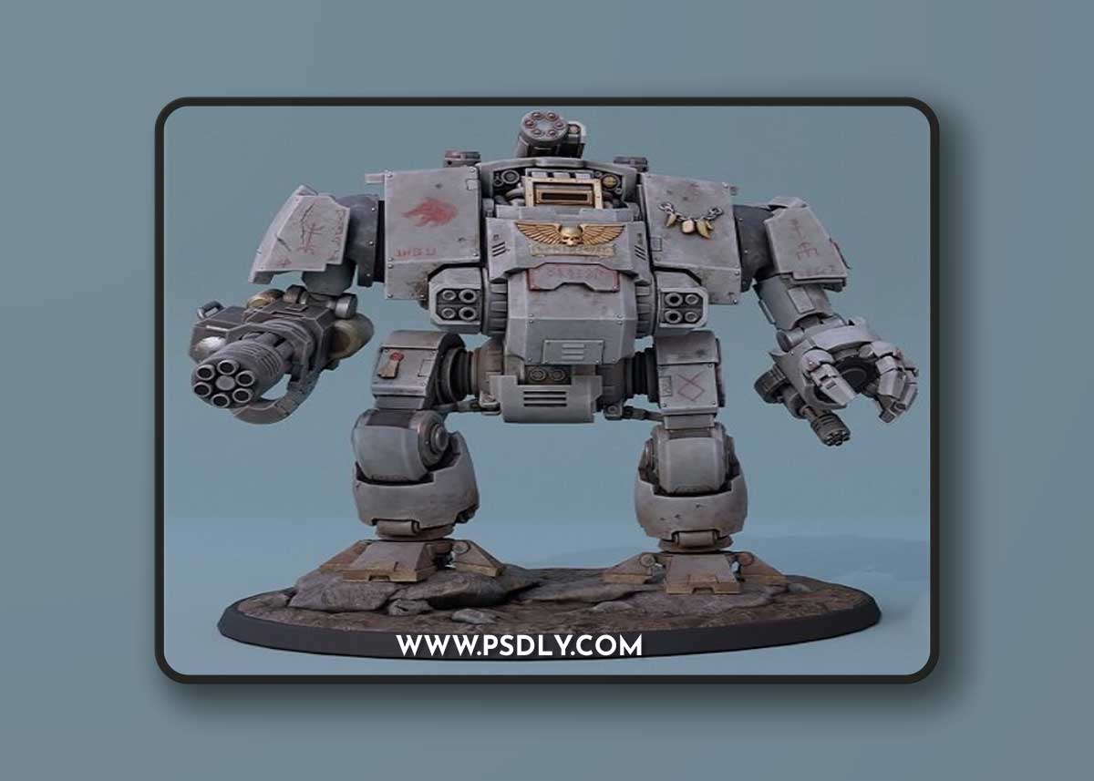 W40k space wolf dreadnought redemptor 3D MODEL