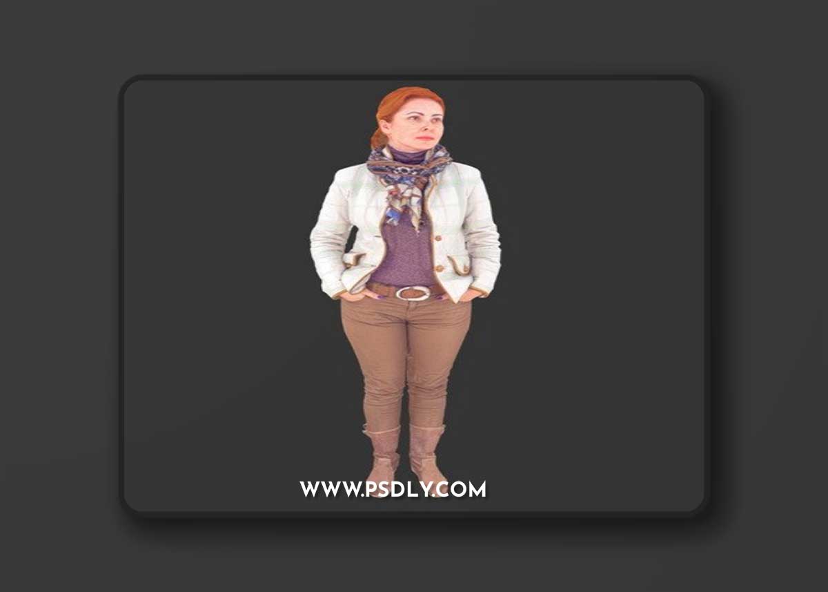 Woman Standing 3D Model