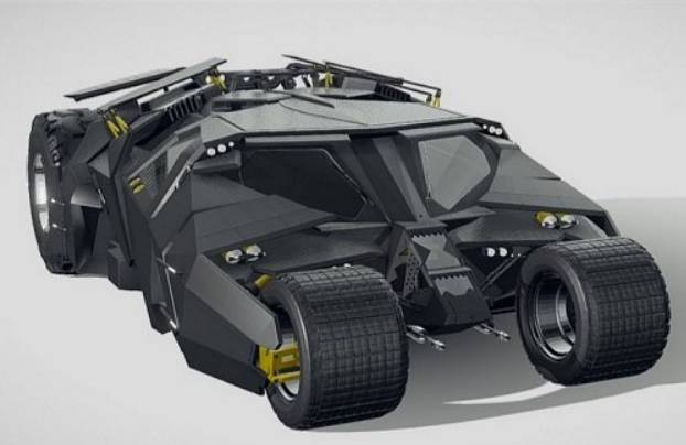 Batmobile 2005 3D Model 2 image 346
