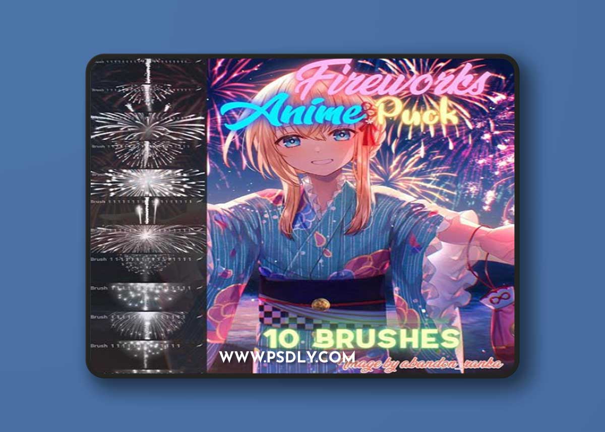 10 Fireworks Brushes for Procreate