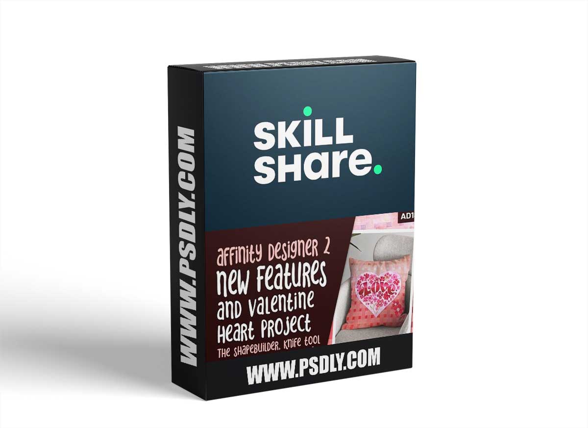 AD 18 Affinity Designer 2 New Features & Valentine Project using Shapebuilder, Knife Tool and Warps
