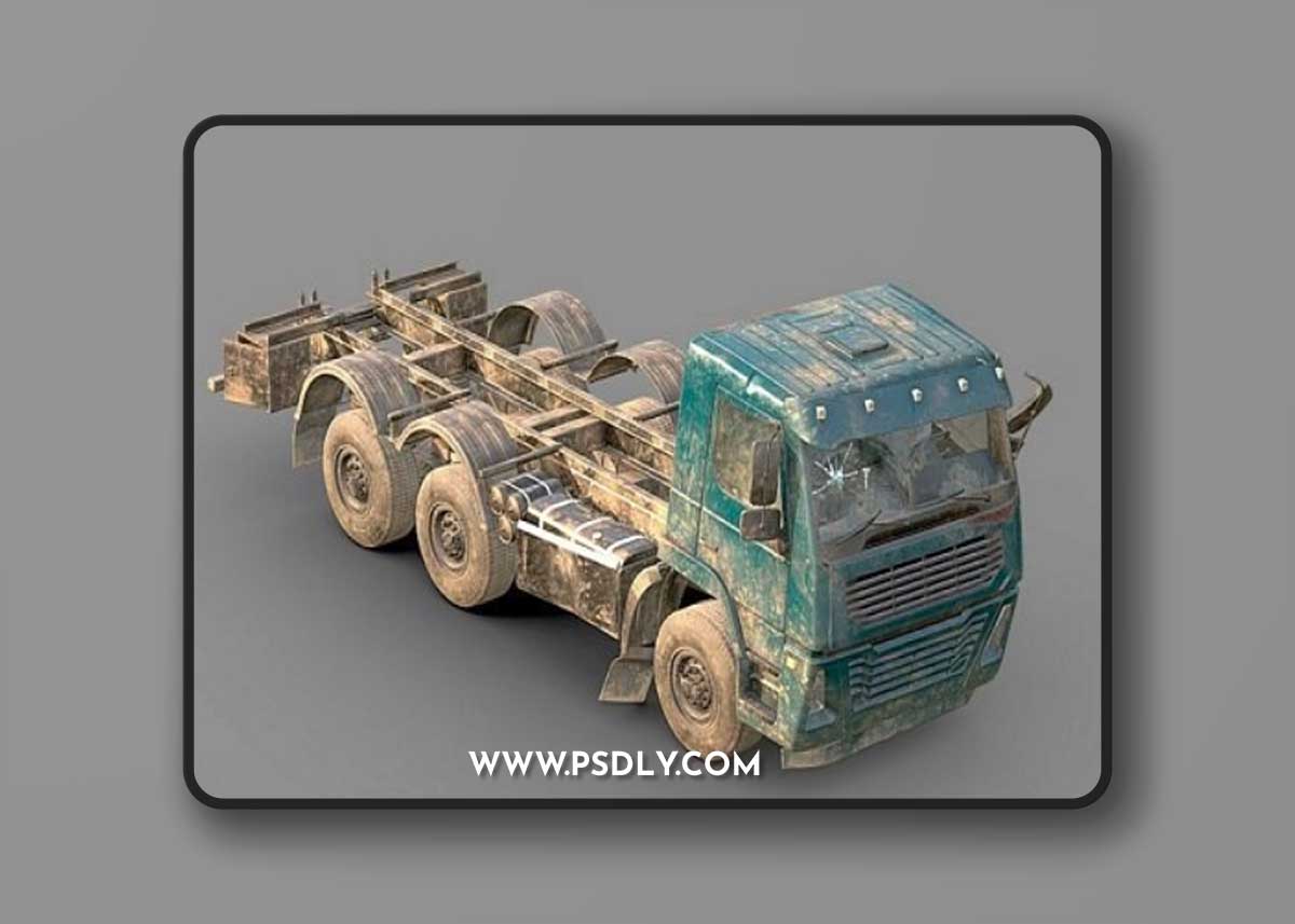 Abandoned Truck 3D Model