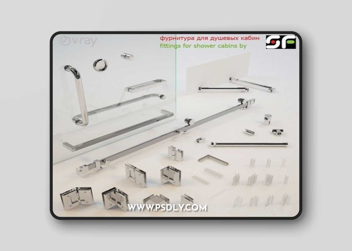 Accessories for glass shower enclosures