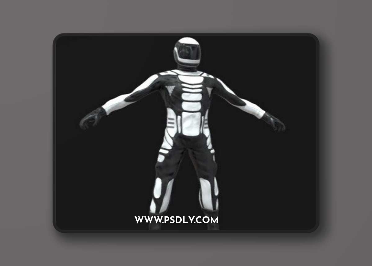Astronaut Rigged 3D Model