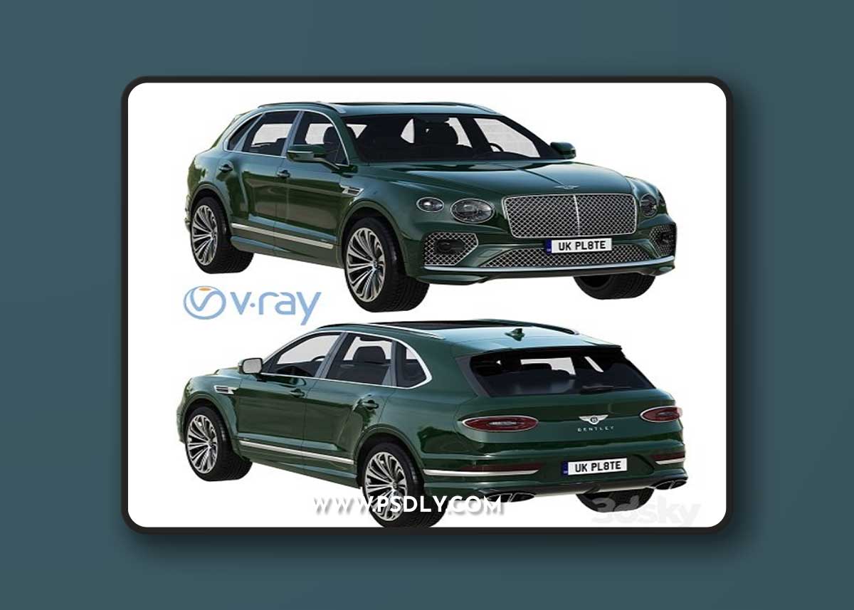 Bentley Bentayga Hybrid 2021 3d model