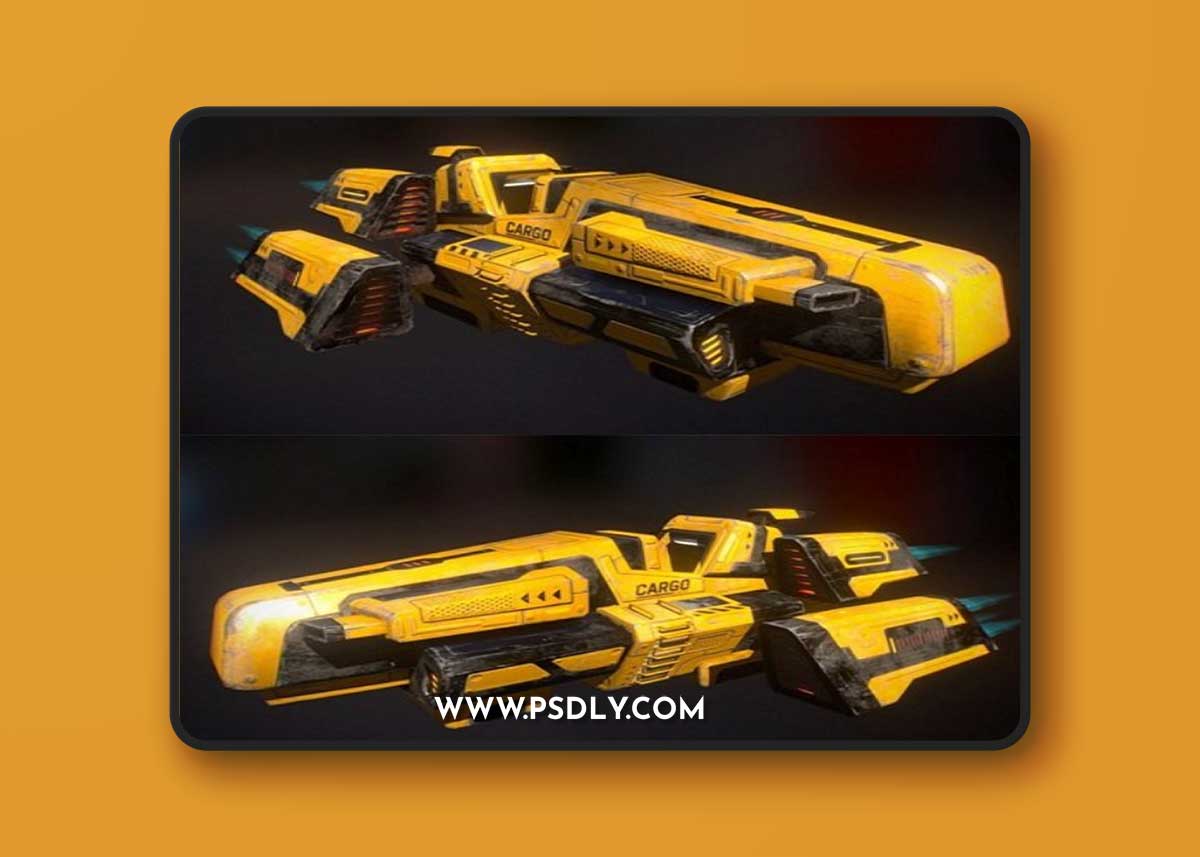 Cargo Sky Transporter 3D Model