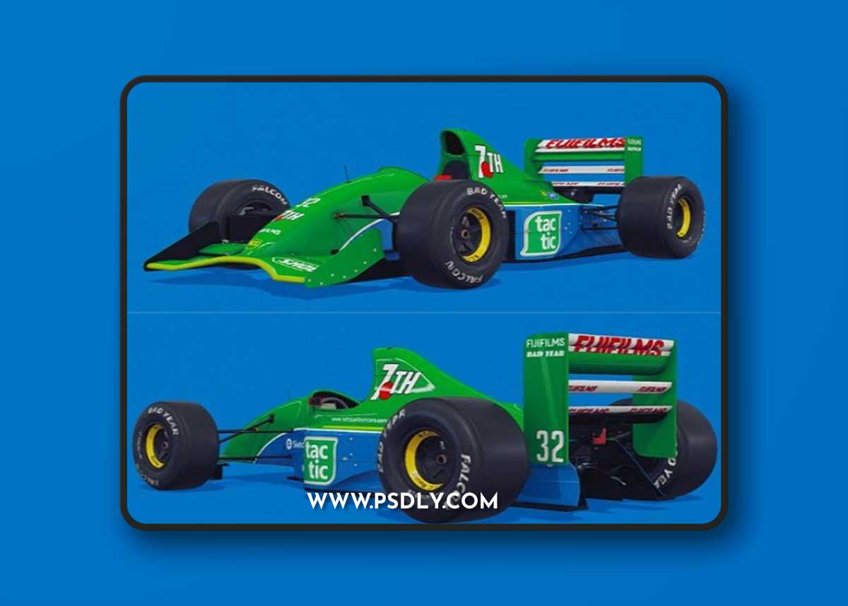 Cartoon Formula 1991 3D Model
