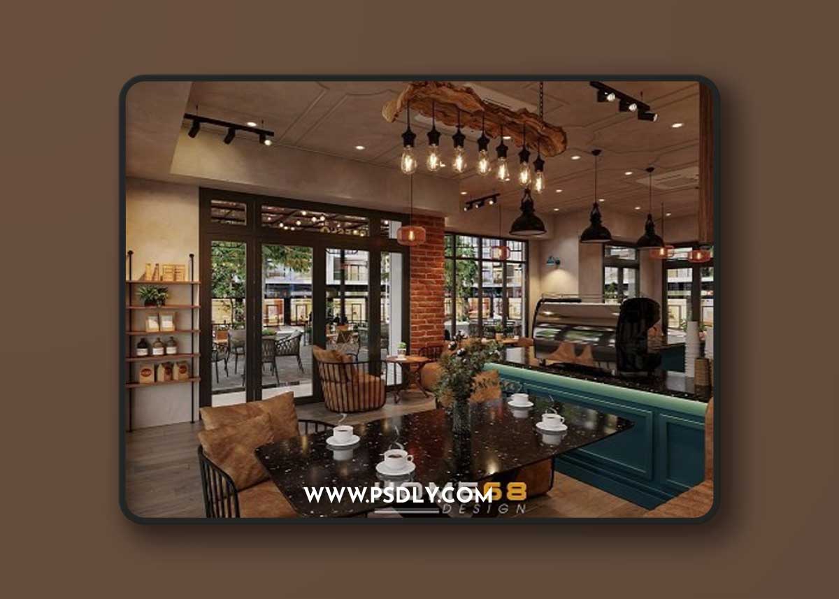 Coffee Room Interior by Trung Nguyen