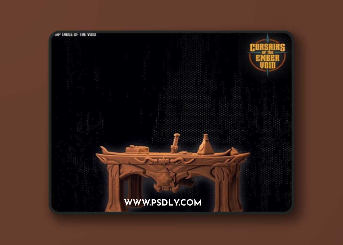 Corsairs of the Ember Void - Map Table of the Void – 3D Print Model